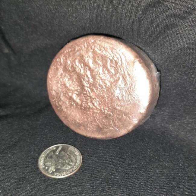 25 oz Hand Poured .999 Copper Round – Rustic Bullion
