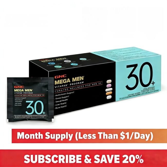 GNC Men Performance & Vitality Vitamin Supplement Capsules 30 Count For Men