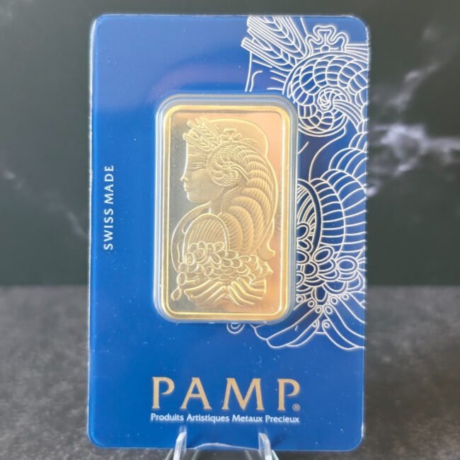 1 oz Gold Bar Replica Prop (NOT REAL GOLD) Non Magnetic Sealed Novelty Gift USA