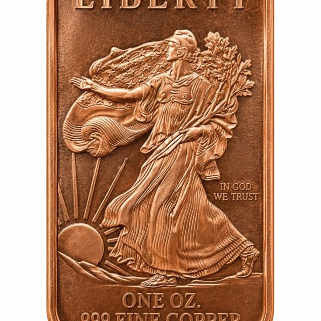 20 PACK - 1 oz Walking Liberty Copper Bar .999 Fine Copper - Auction #4