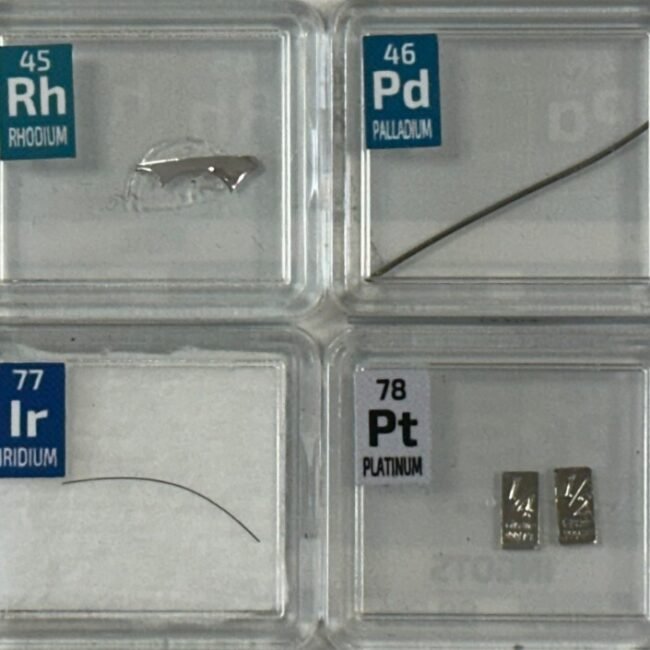 Full Precious Metal Set Ruthenium Rhodium Pd Ag Osmium Iridium Platinum Gold