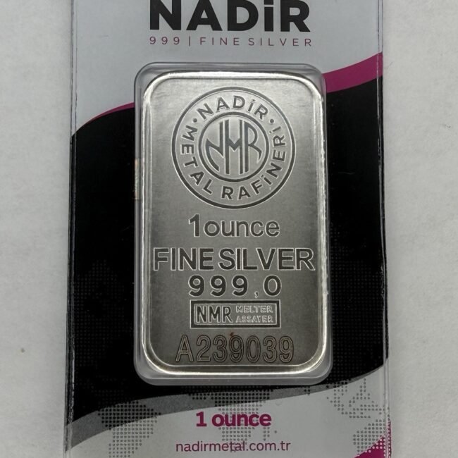 Nadir Medal Refinery 1oz .999 Silver Bar ‼️SEALED IN ASSAY‼️