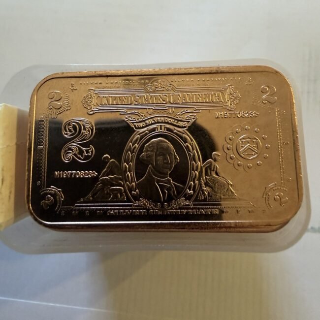 United States of America 1oz Copper bar 1 each from a brand new roll