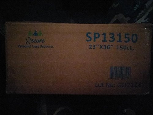 150 Secure Personal Care Products Under Pads 23x36 (15 Bags Of 10) SP13150