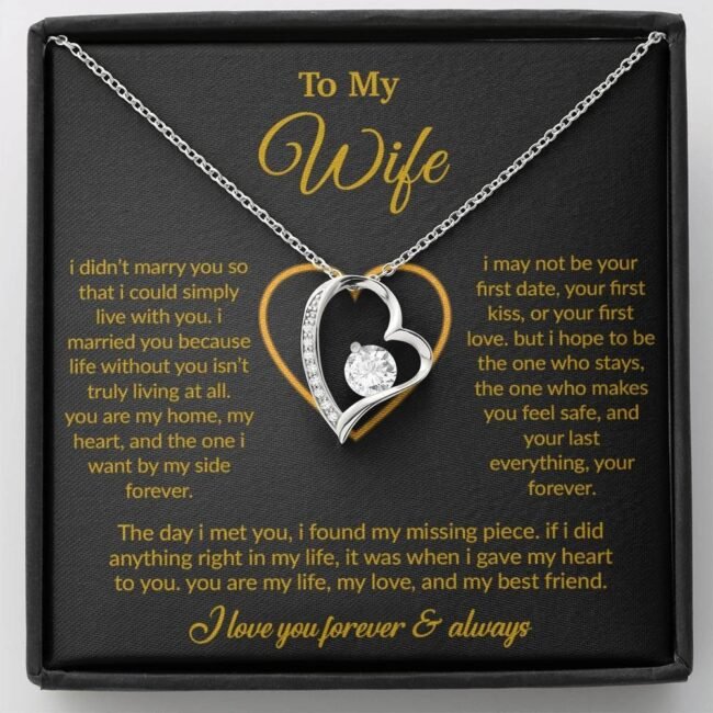 To My Wife Necklace, Gift For Wife, Anniversary Gift For Wife, Necklace For Wife