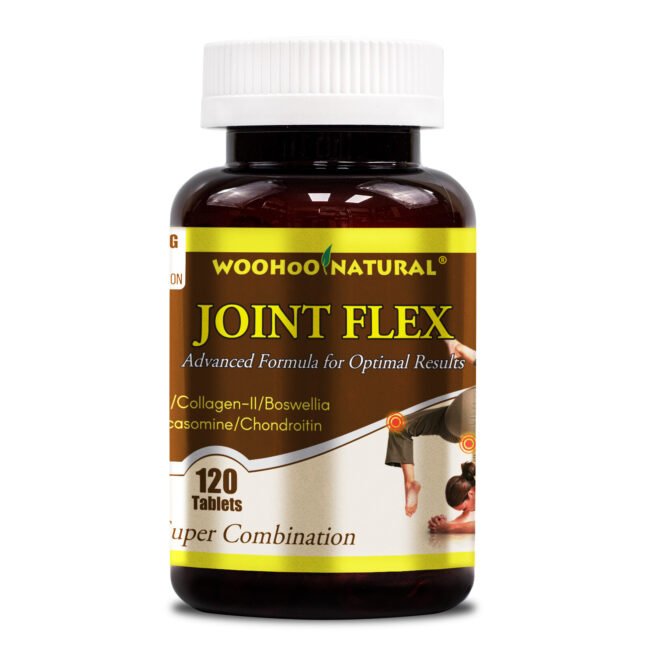 WooHoo Natural JOINT FLEX Glucosamine Chondroitin MSM Boswellia Collagen 120 CT