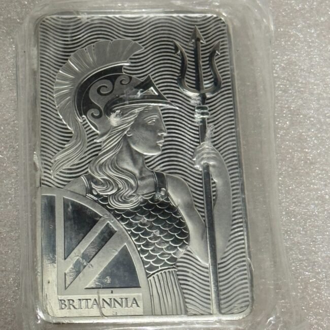 The Royal Mint BRITANNIA 10 oz .999 Fine Silver Bar ~~ MINT SEALED ~~