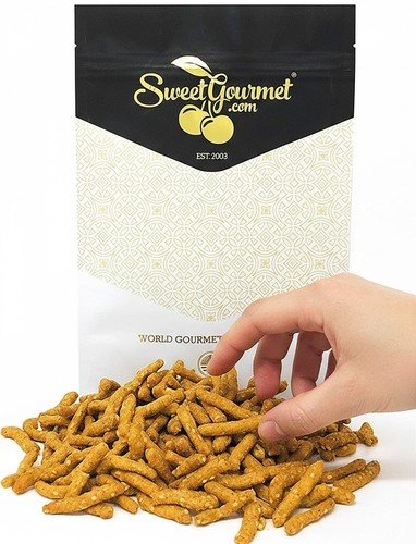 SweetGourmet Narrow Sesame Sticks Salted | Healthy Snacks | 15oz Bag