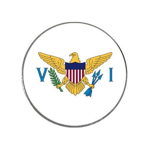 US Virgin Islands Flag Golf Ball Marker St. Croix Thomas John Water
