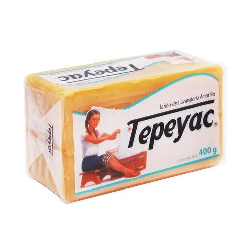 Tepeyac Jabón de Barra  🧼 400g / Tepeyac Laundry Soap Bar 14.01oz  100% MEXICAN
