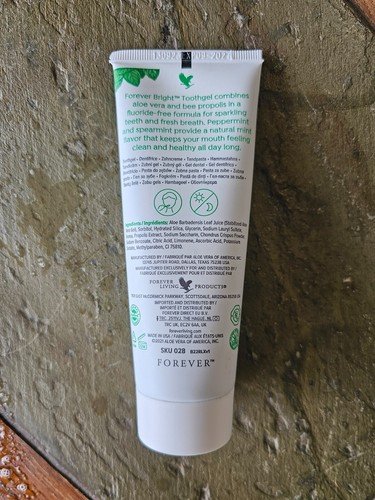 2 Pack - Forever Living Bright Toothgel, Mint Flavor 4.6 Oz