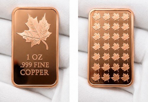 Walking Liberty Bars, 10-pack, 1 Ounce Copper Bars, 10 Bars, 0.63 lbs-REEDERSONG
