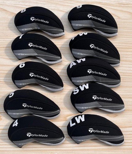 TaylorMade P790 Golf Club Iron Head Covers Neoprene 4-9ASPL/W White { 10Pcs }