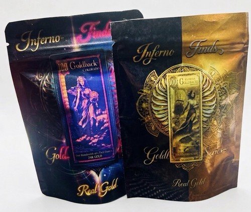 🔥INFERNO FINDS GOLDBACK SERIES PACK- 1 SEALED REAL GOLD 24k 🔥1/4 To 100 Note🔥