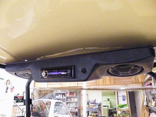UNIVERSAL GOLF CART OVERHEAD RADIO CONSOLE-CHOICE of COLORS