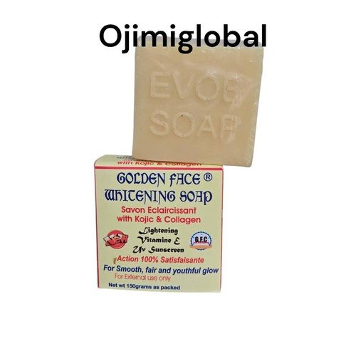 X 1 Improved GOLDEN FACE lightening Face Soap Est. Weight 179g- 182g Evob Seal
