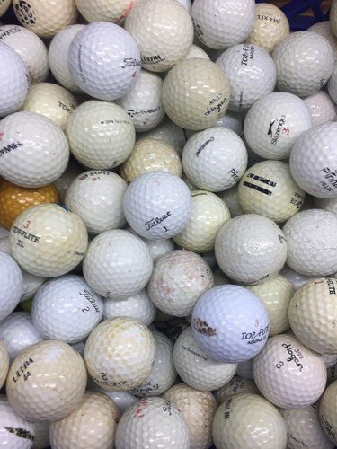 100 Hit-Away Shag Practice Range Used Golf Balls - 2A Shag AA Hit-A-Way Grade