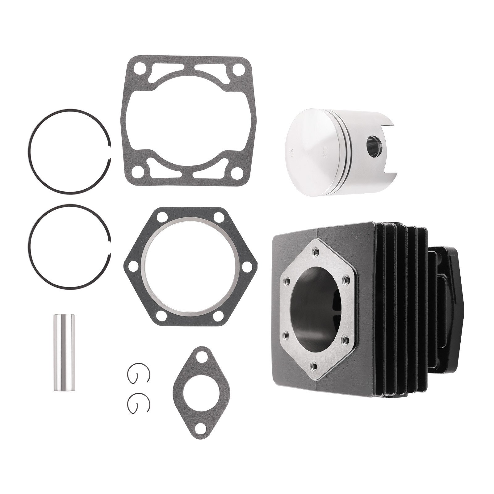 Top End Rebuild Kit Cylinder & Piston For EZGO 2 Cycle Gas Golf Cart 76-1988