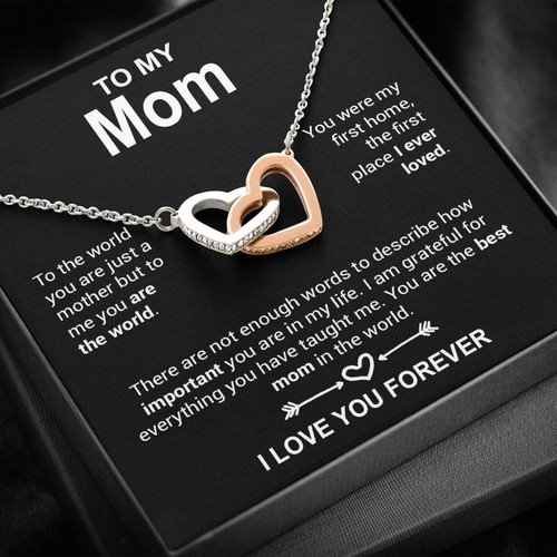 To My Mom Necklace, Mother's Day Gift, Anniversary Gift Valentines Gift