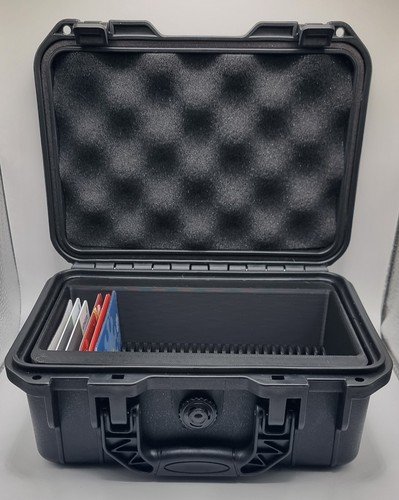 Waterproof Hard Carry Case Storage Box for Gold Bullion Bars - Holds 30