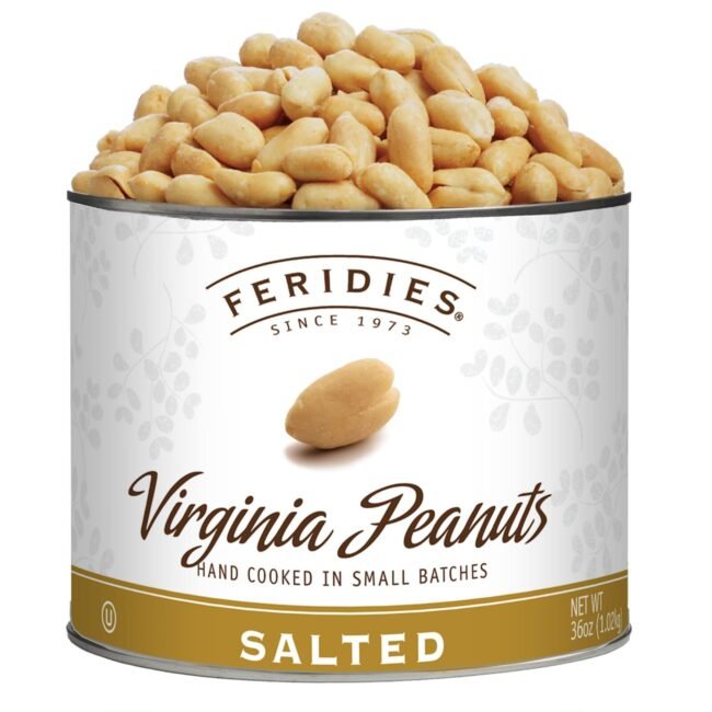 2.5 Pound Feridies Salted Virginia Peanuts Superior Quality Healthy Snack