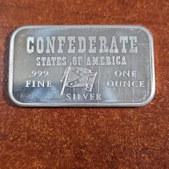 Wright-Cin.O Cofederate States Of America 1oz Silver Bar