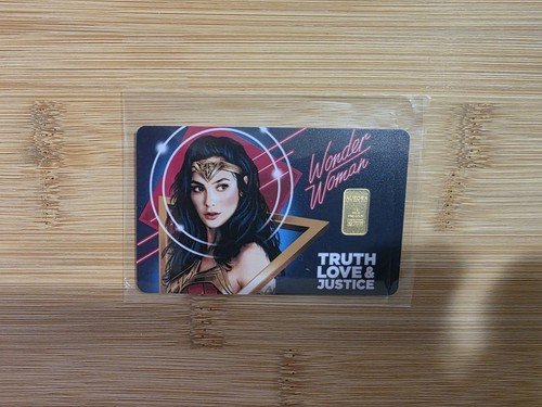 Wonder Woman 1984 Limited Edition Gold Bar  1gram 999.9