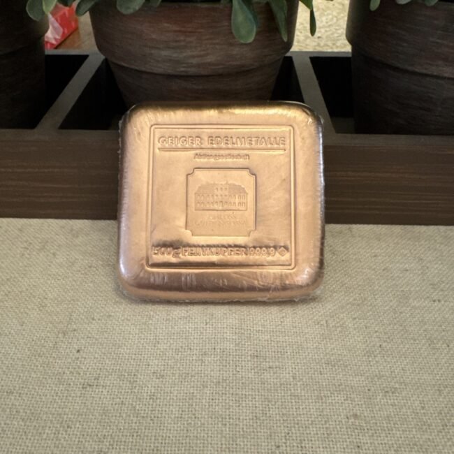 🤩 500g GEIGER Copper Square ~ Poured Pillow ~ SEALED 500 Grams! 🤩