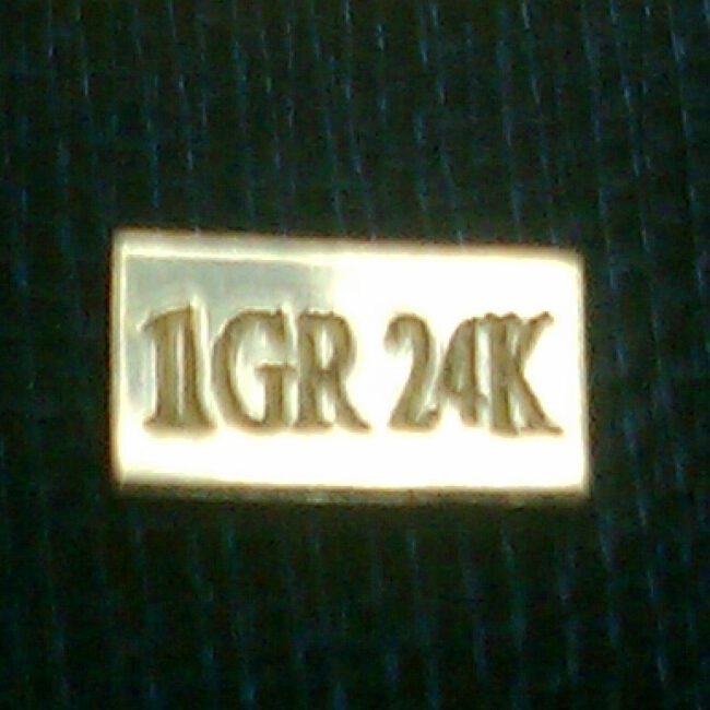 x5 ACB PURE 24k Gold BULLION 1Grain BAR 99.99 FINE WITH CERTIFICATES$ G