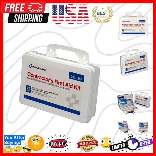 Versatile 25-Person First Aid Kit - Ideal for Construction and Renovation Needs