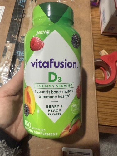 Vitafusion Vitamin D3 Gummy Vitamins for Bone and 150 Count (Pack of 1)