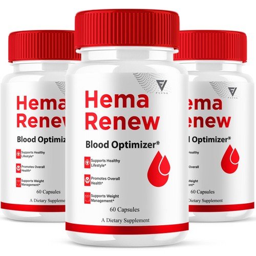 (3 Pack) Hema Renew Blood Support Capsules, HemaRenew Supplement (180 Capsules)