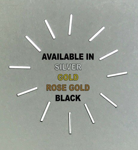 Watch Dial Hour SILVER GOLD BLACK ROSE G Markers Numerals bars Parts indexes NEW