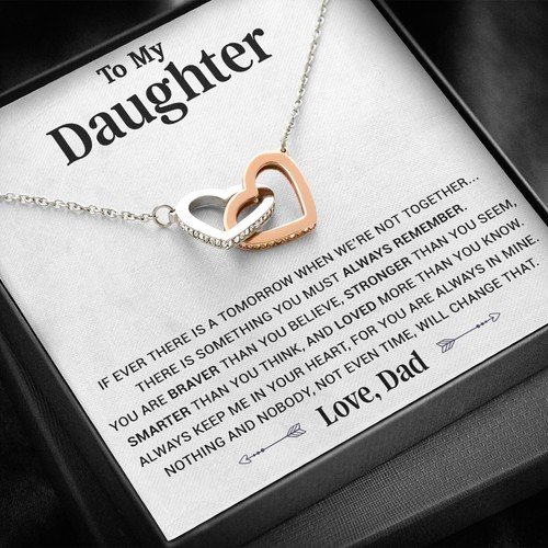 To My Daughter Necklace, Daughter Father Necklace, Daughter Gift from Dad