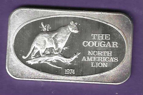 THE COUGAR .999 SLVER ART BAR