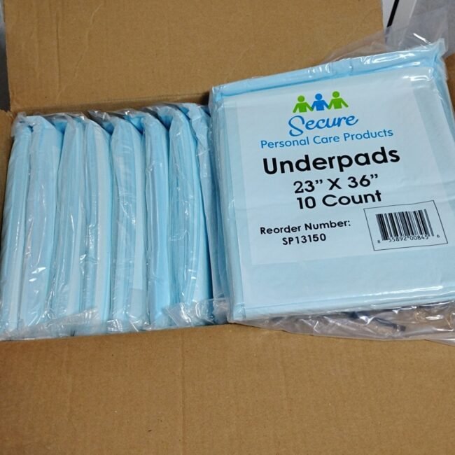 130 Secure Personal Care Products Under Pads 23x36 (13 Bags Of 10) SP13150
