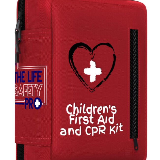 Kids First Aid Kit Portable with CPR Shield Latex-Free Bandages for Home Car