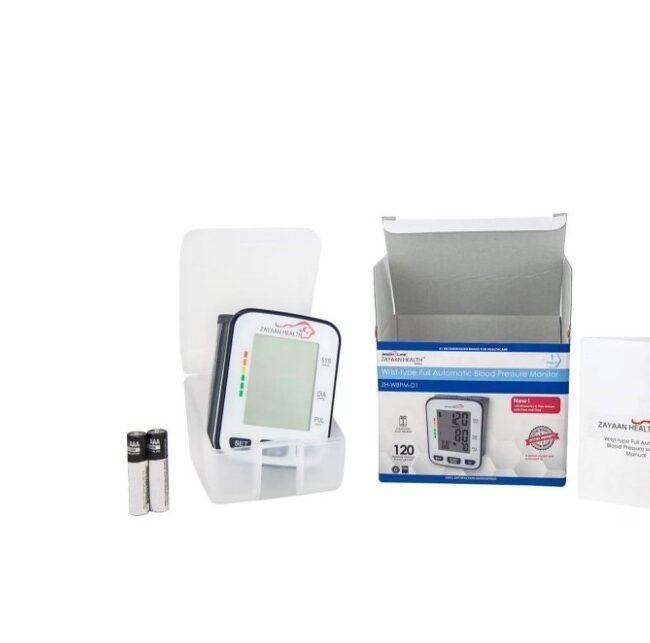 ZAYAAN HEALTH Wrist LCD Home Automatic Blood Pressure Monitor + Storage case~