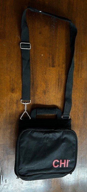 CHI Hair Care Black Travel Accessory Bag w/ Shoulder strap – Collapsible