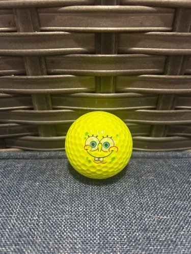 Spongebob Squarepants Logo Golf Ball Yellow Wilson Original NEW!