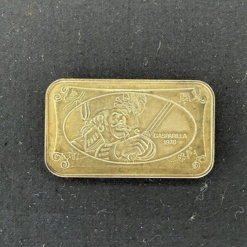 The Normark Mint Silver Bar One Troy oz Tampa Florida Gasparilla 1978 Pirate